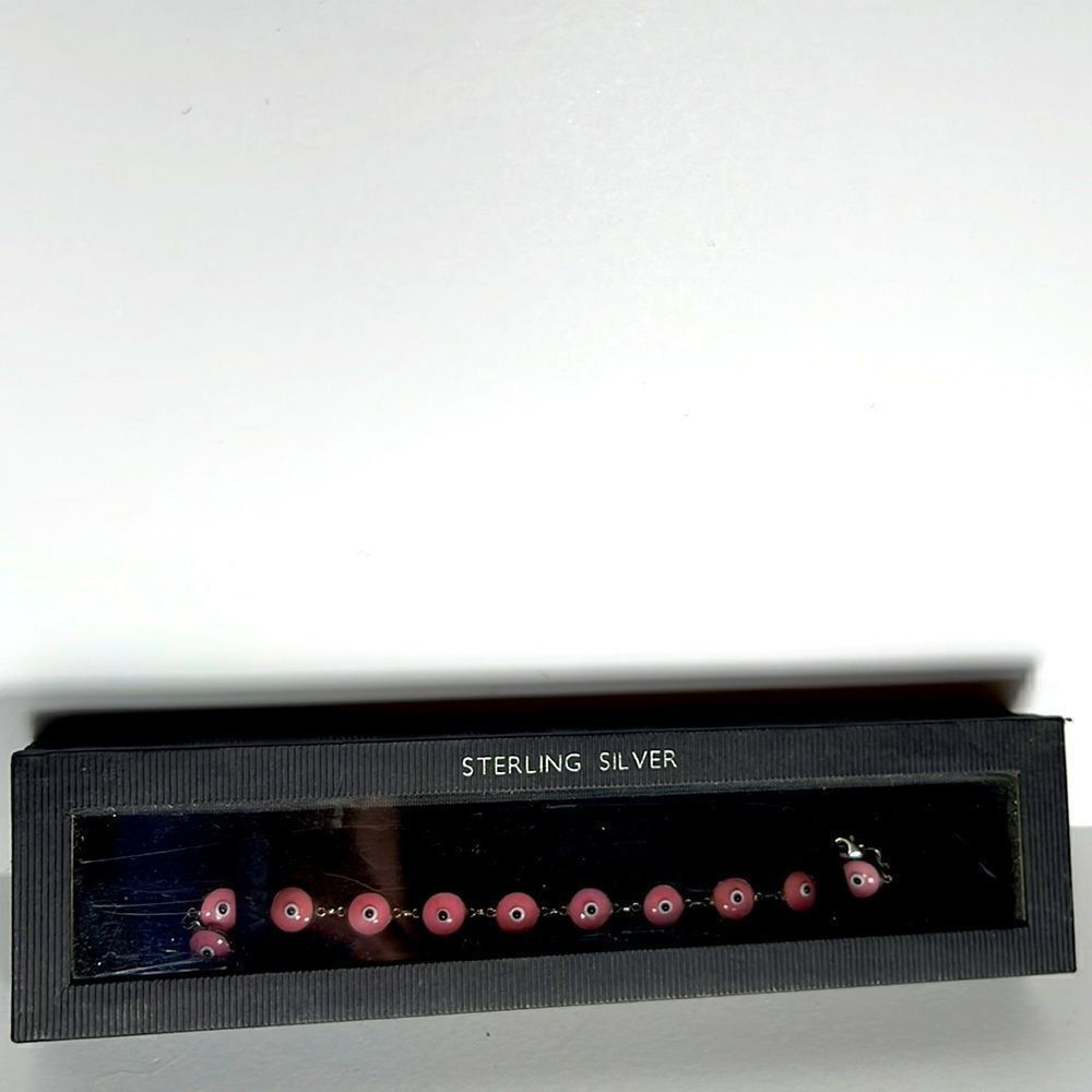 NIB Sabrina Sterling Silver Evil Eye Bracelet for Women and Girls